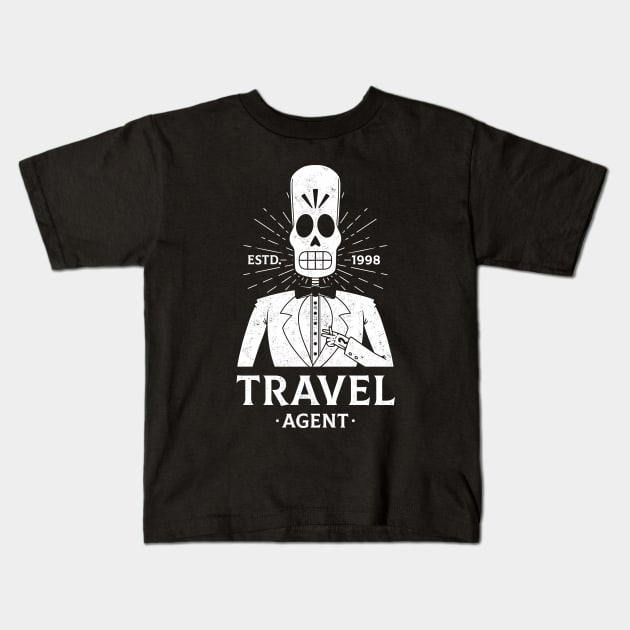 Travel Agent Kids T-Shirt by Alundrart